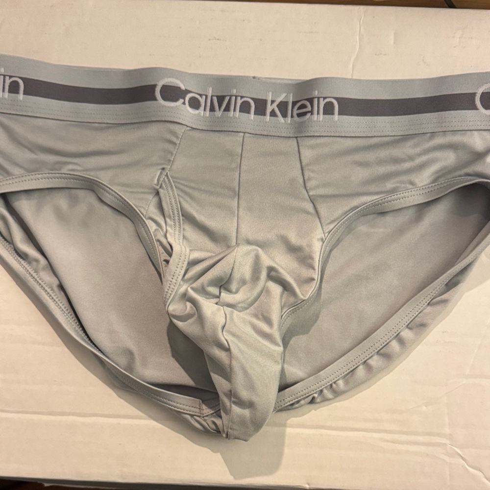 Calvin Klein Men's Light Gray Briefs